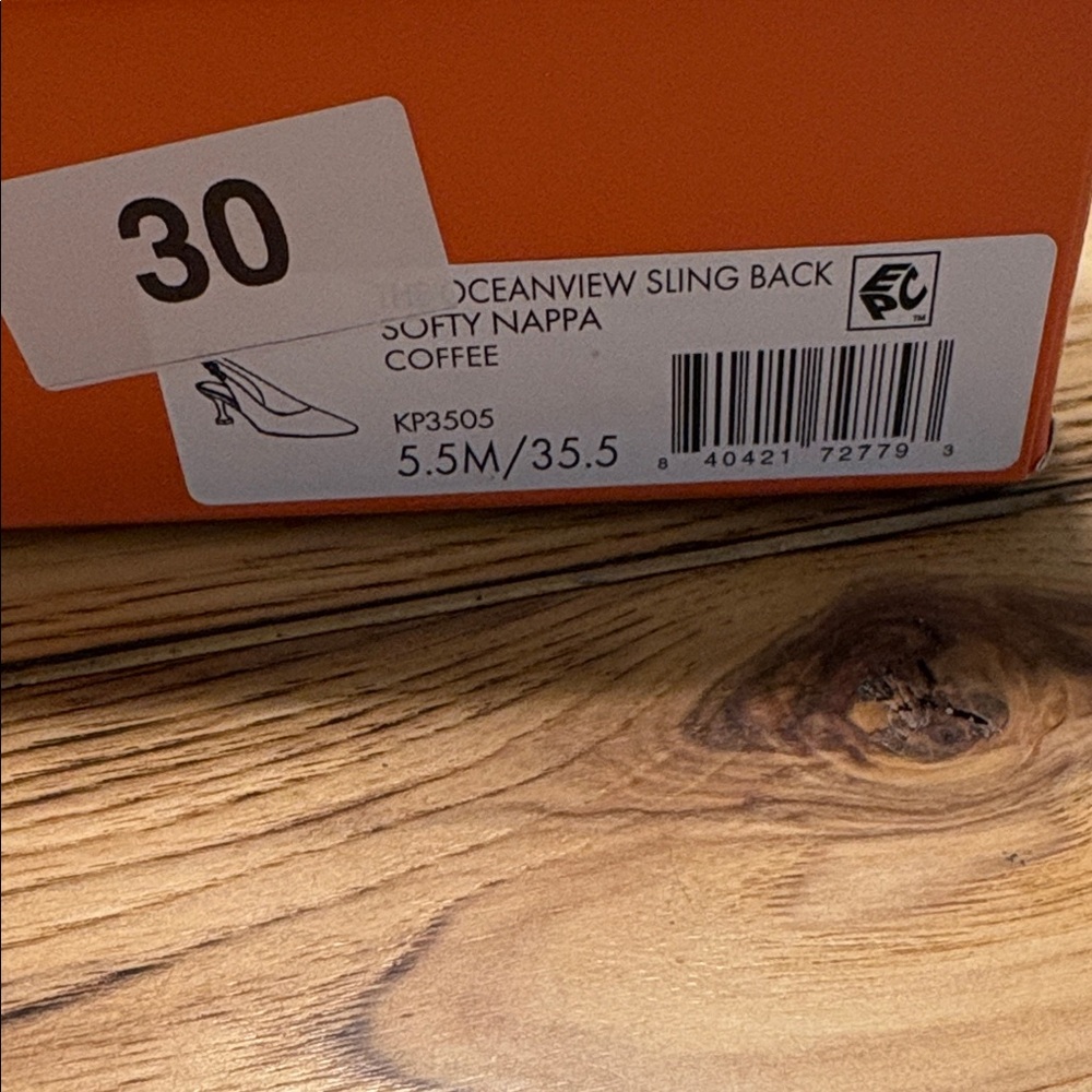 Katy Perry Collections Sling Back Softy Nappa coffee NWT - Picture 9 of 9